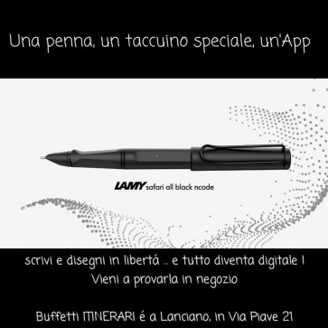 LAMY SAFARI NCODE penna sfera Digital Pen ALL BLACK